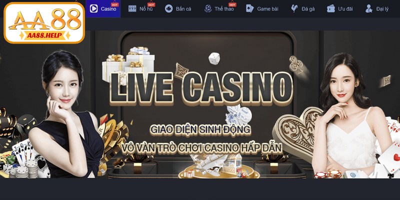 Các sản phẩm casino và giải trí tại AA88